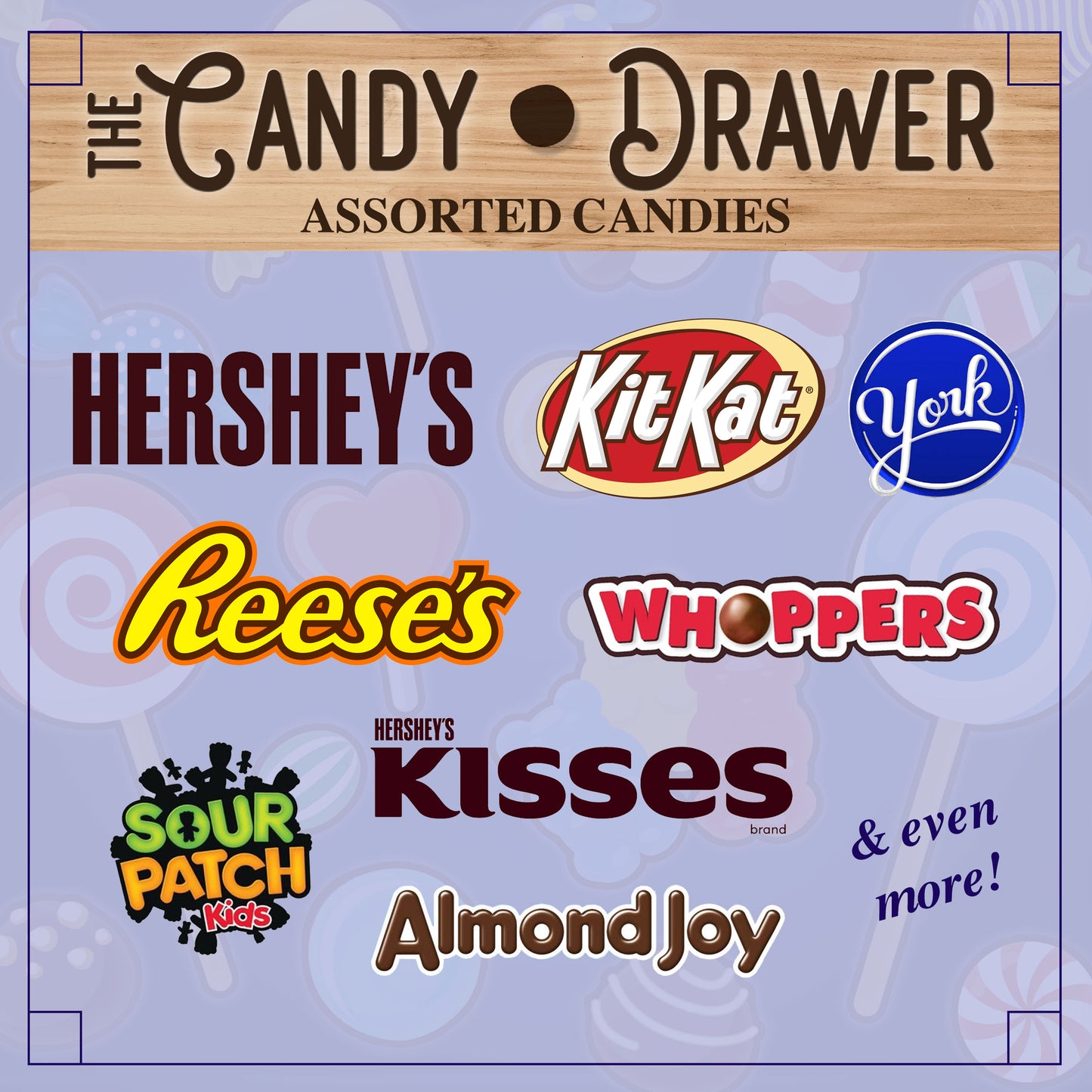 The Candy Drawer Gift Box - Fun care package - 3 lbs of Delicious Assorted Candies for Sweet Surprises and Gifting